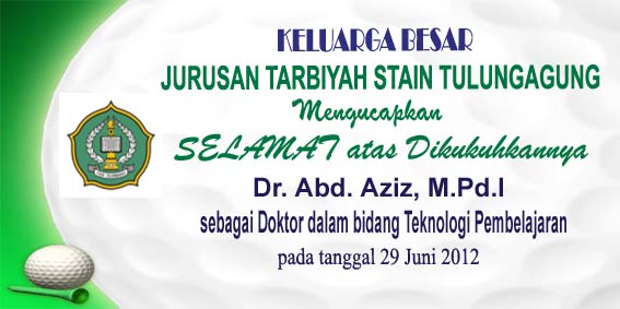 Alhamdulillah ….. Doktor TEP Jurusan Tarbiyah tambah 1 lagi