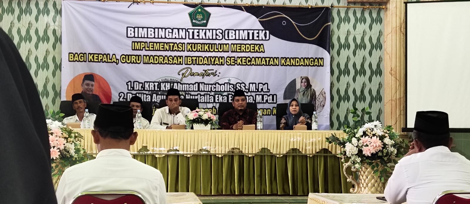 S2 AFI UIN SATU Tulungagung Bersama PC Pergunu Kab. Kediri Menggelar BIMTEK Implementasi Kurikulum Merdeka Bagi Kepala dan Guru MI Se-Kecamatan Kandangan