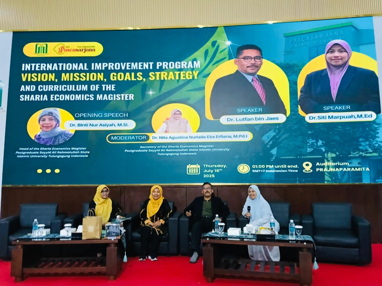 Internasional Improvement Program Vision, Mission, Goals, Strategi and curriculum of the sharia economic magister.