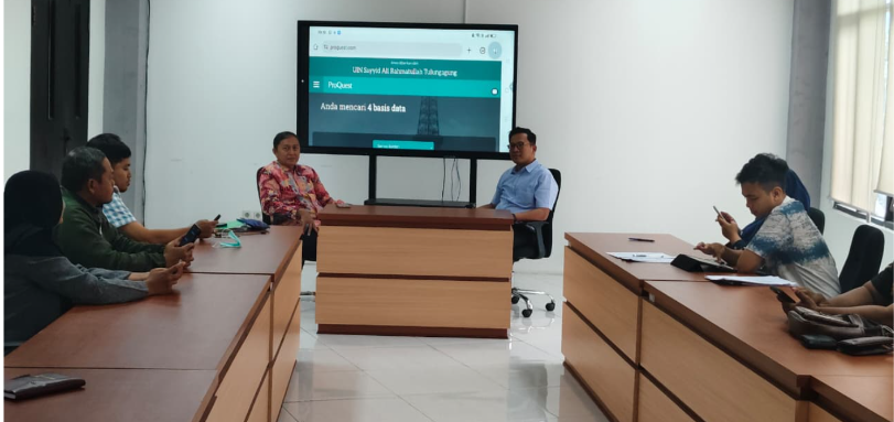 Bekerjasama dengan UPT Perpustakaan, PDES Pascasarjana UIN Sayyid Ali Rahmatullah Tulungagung Menyelenggarakan Penguatan Kepustakaan Bagi Mahasiswa